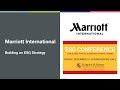 Marriott - Building an ESG Strategy