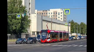 Санкт-Петербург.Поездка на трамвае № 10 ул.Передовиков - ж/д станция Ланская