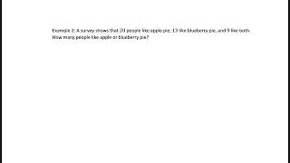 MATH 201: counting with sets example 1