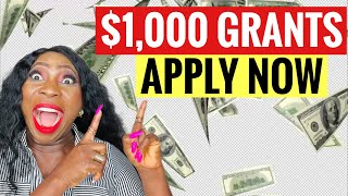 The Easiest Grant to apply | $1000 Free money you Don't pay back HARDSHIP & STARTUPs not loan