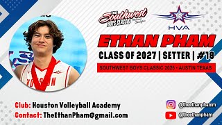 HVA 16 RED vs DALLAS 1 16 | Ethan Pham, Setter #18,  Class of 2027