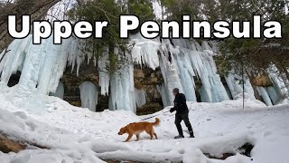 4 Days Winter Camping, Ice Fishing & Exploring Michigan