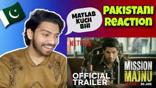 PAKISTANI REACTION to Mission Majnu Official Trailer | Netflix | Ranjha Reacts