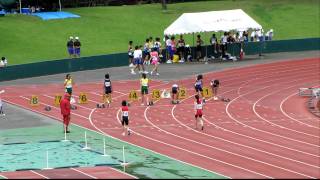 平成23年度　明石市中学総体　1年女子100m決勝(直前)