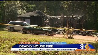 Names of family killed in Buckingham County fire released