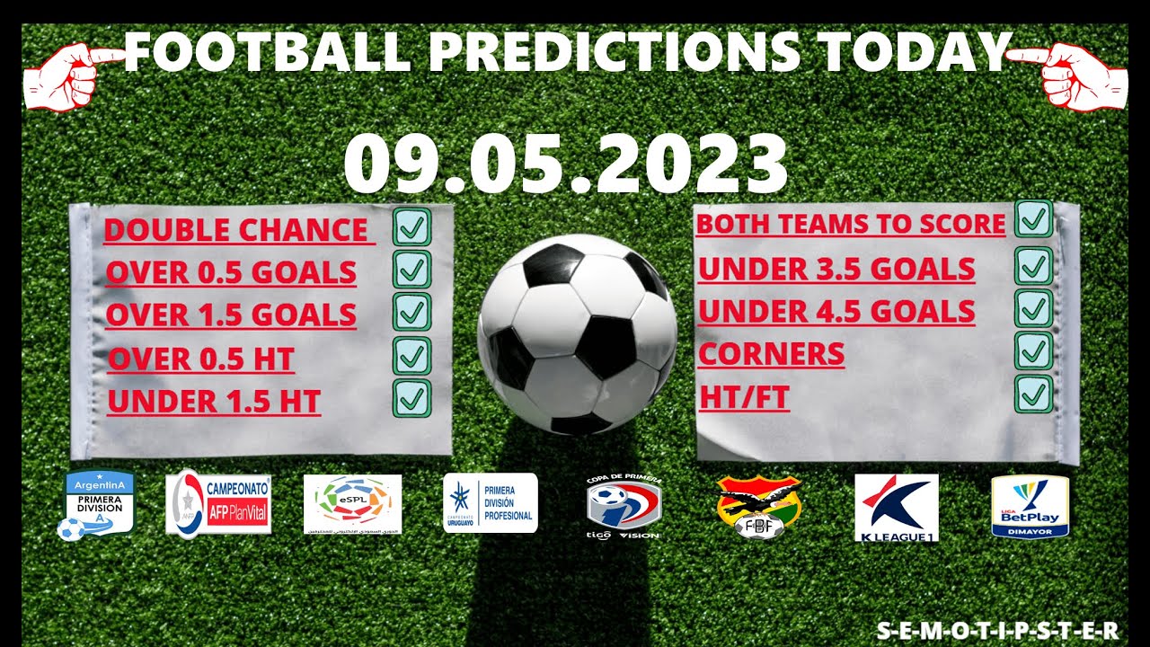 Football Predictions Today (09.05.2023)|Today Match Prediction|Football ...