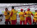 logano wins the clash in a thrilling finish