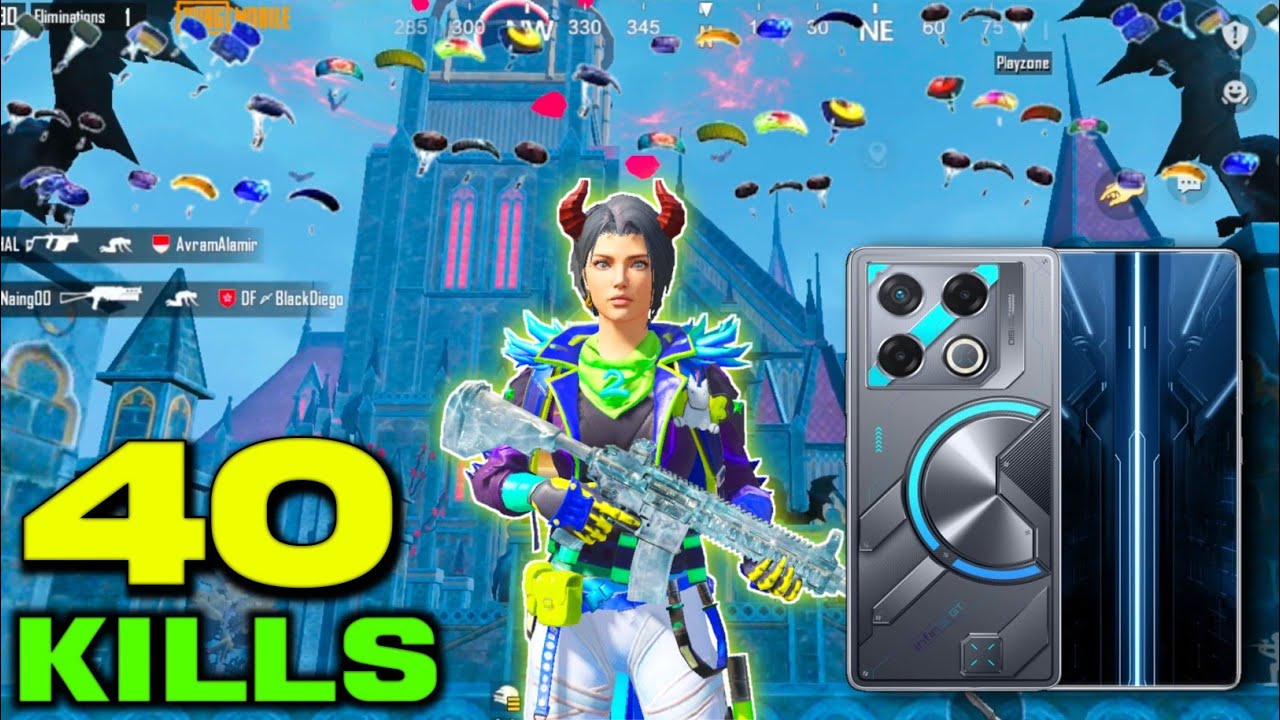 40 Kills ёяш ёяфе Infinix Gt 20 Proёяши Bgmi Pubg Mobile 3 Finger Full Gyro