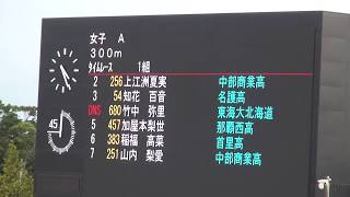 2017  春季記録会  女子A 300ｍ  1組