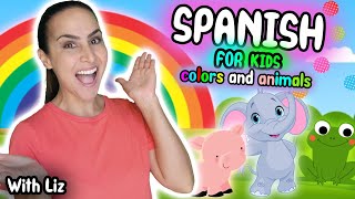 Interactive Spanish Immersion for Baby | Animals and Colors