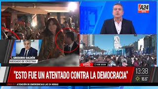 Abogado de Cristina Kirchner: "La vicepresidenta está bien" |Atentado a Cristina Kirchner | A24