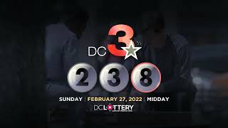 DC LOTTERY Midday 02/27/2022