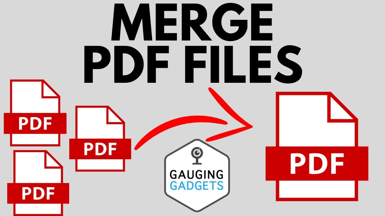 How To Merge PDF Files - FREE - Combine PDF Files Into One - YouTube