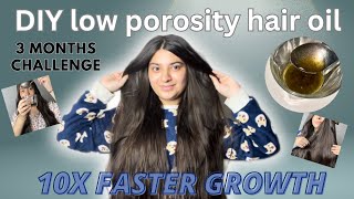 DIY hair growth oil 😱|4 weeks guaranteed results 💯|low porosity guide🔗|Saijal Dubey❤️