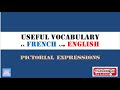 USEFUL VOCABULARY in FRENCH and ENGLISH *** DES EXPRESSIONS IMAGEES