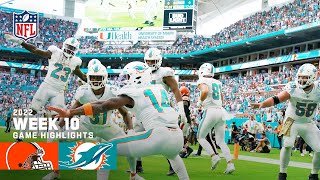 Cleveland Browns vs. Miami Dolphins | 2022 Week 10 Game Highlights