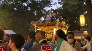 令和4年四之宮前鳥神社境内社八坂神社例大祭神輿渡御宮入り