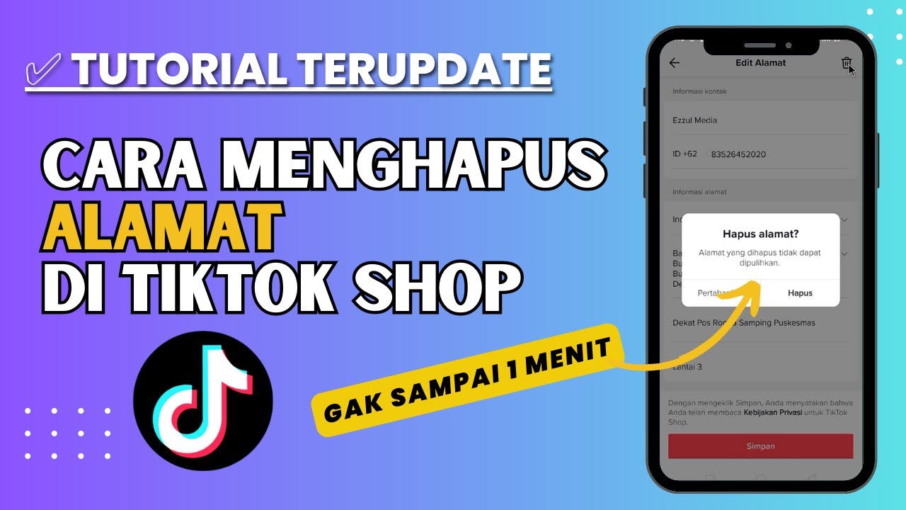 Cara Menghapus Alamat Tiktok Shop Dengan Mudah 2023 - YouTube