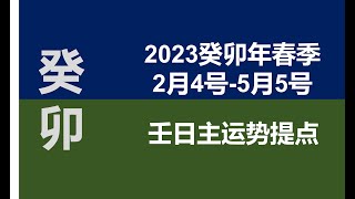 2023春季（2月4号--5月5号）壬水日主运势提点