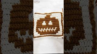 New Free Mosaic Crochet GLOW in the DARK Jack-O-Lantern Pumpkin 🎃 Square Pattern