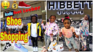 SHOE SHOPPING AT KIDS FOOT LOCKER \u0026 HIBBETT SPORTS FOR MY SON 7th BIRTHDAY