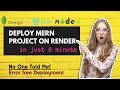 How to Deploy a MERN STACK App on Render | Step by Step Guide