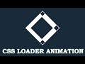 Page loading animation | css animation | loader animation css | learn css