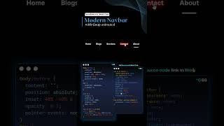 Modern Navbar #codewith_muhilan #css #coding #navbar