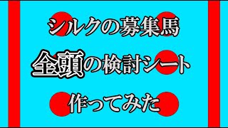 血統知識がないので2023シルク募集馬全頭分作ったらあの馬の産駒が気になった