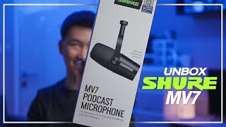 แกะกล่อง ไมค์ Shure MV7 และเทสต์เสียง | ซื้อเองแกะเอง5555