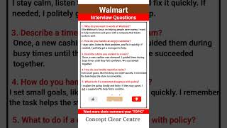 Walmart Job Interview Questions and Answers to get Hired