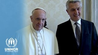 Pope Francis and UN Refugees Chief discuss global humanitarian crisis