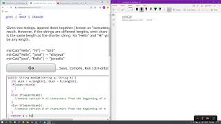 String-1 (minCat) Java Solution || Codingbat.com