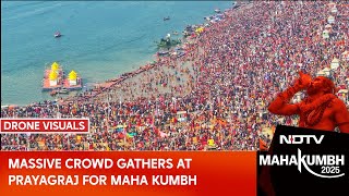 Maha Kumbh 2025: Large Number Of Devotees Throng Arail Ghat