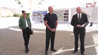 President Ilham Aliyev and First Lady Mehriban Aliyeva viewed master plan of Gubadli city