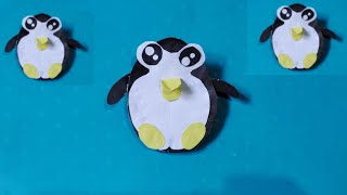 Making a PENGUIN Bird with Color papers | ASMR Paper crafts