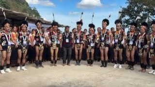 Youngest Naga tribe called Tikher Naga,Elate Fusion team perform at Hornbill festival 2024.