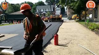 Time-lapse Paving Of A Driveway