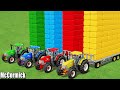 LAND OF COLORS ! MCCORMICK TRACTORS TRANSPORTING & FAST & COLORED HAY WRAPPING & LOAD! FS22