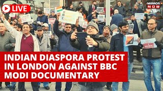 Indian Diaspora Protests outside BBC office in London Against PM Modi Documentary | World News