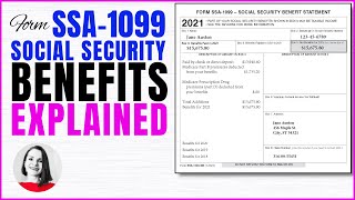 Tax Form SSA-1099 Social Security Benefit Explained || Is My Social Security Taxable?