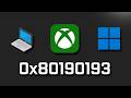 Xbox Game Pass Games Are Not Installing Error Code 0x80190193 On Xbox App/Microsoft Store On PC FIX