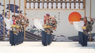 [4K] 学生よさこいチーム粋恋 ① よさこい鳴子踊り特別演舞 2022 土佐学生よさこい大会 (中央)