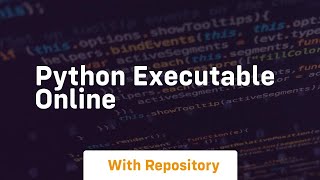 python executable online