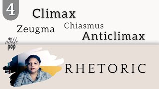 Figures of Speech: Climax, Anticlimax, Zeugma, Chiasmus
