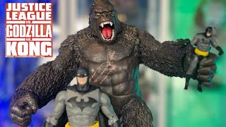 Mcfarlane Toys DC Multiverse Justice League Vs GOdzilla Vs Kong: Batman VS King Kong 2 pack review