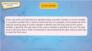 Click to Learn Class 8 Chapter 8 Iterative Statements in Python