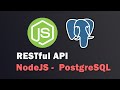Build a REST API CRUD with NodeJS,  Express and PostgreSQL