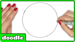 How To Draw A Perfect Circle Freehand - Easy Step by Step Drawing Tutorial for Kids