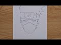 how to draw kakashi hatake kakashi step by step easy anime tutorial